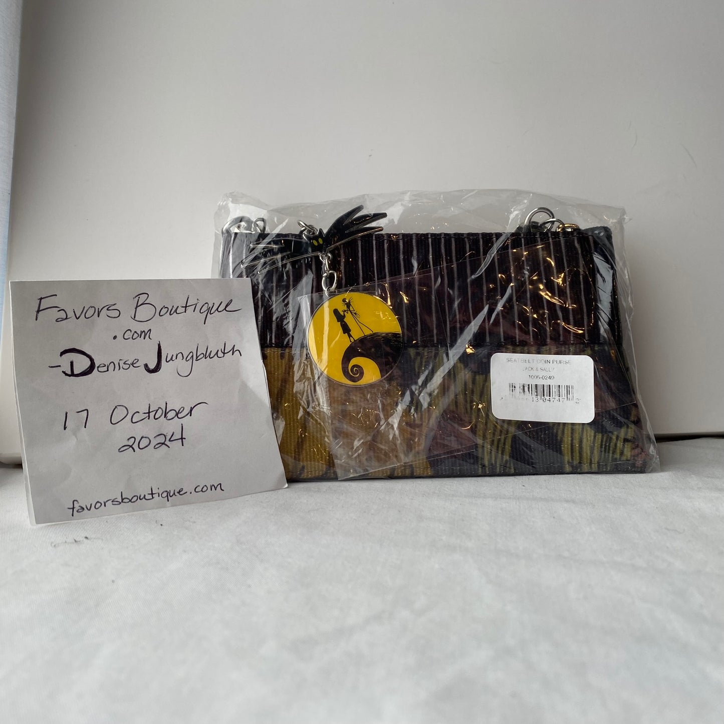 Harveys - Coin Purse / Nightmare Before Christmas Seatbelt Jack and Sally - New