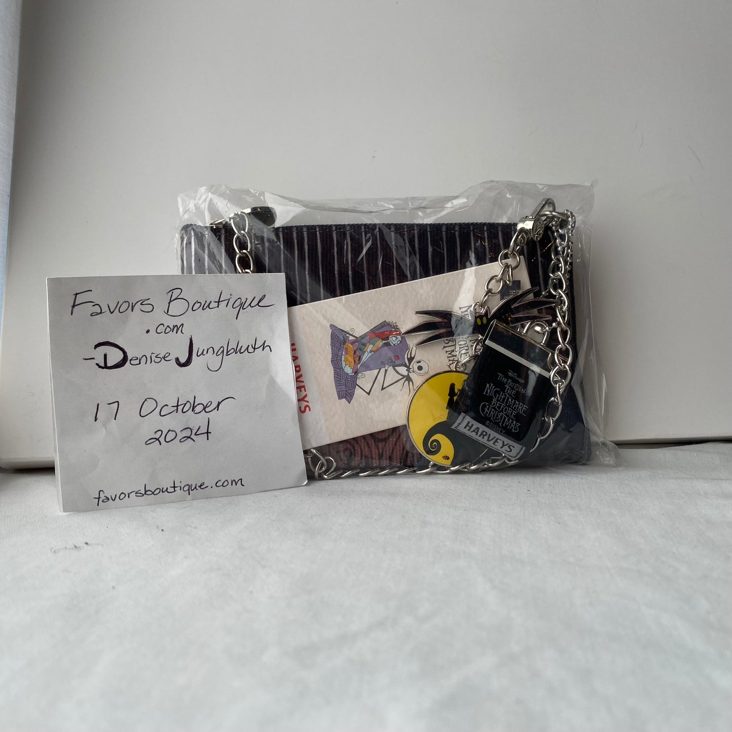 Harveys - Coin Purse / Nightmare Before Christmas Seatbelt Jack and Sally - New