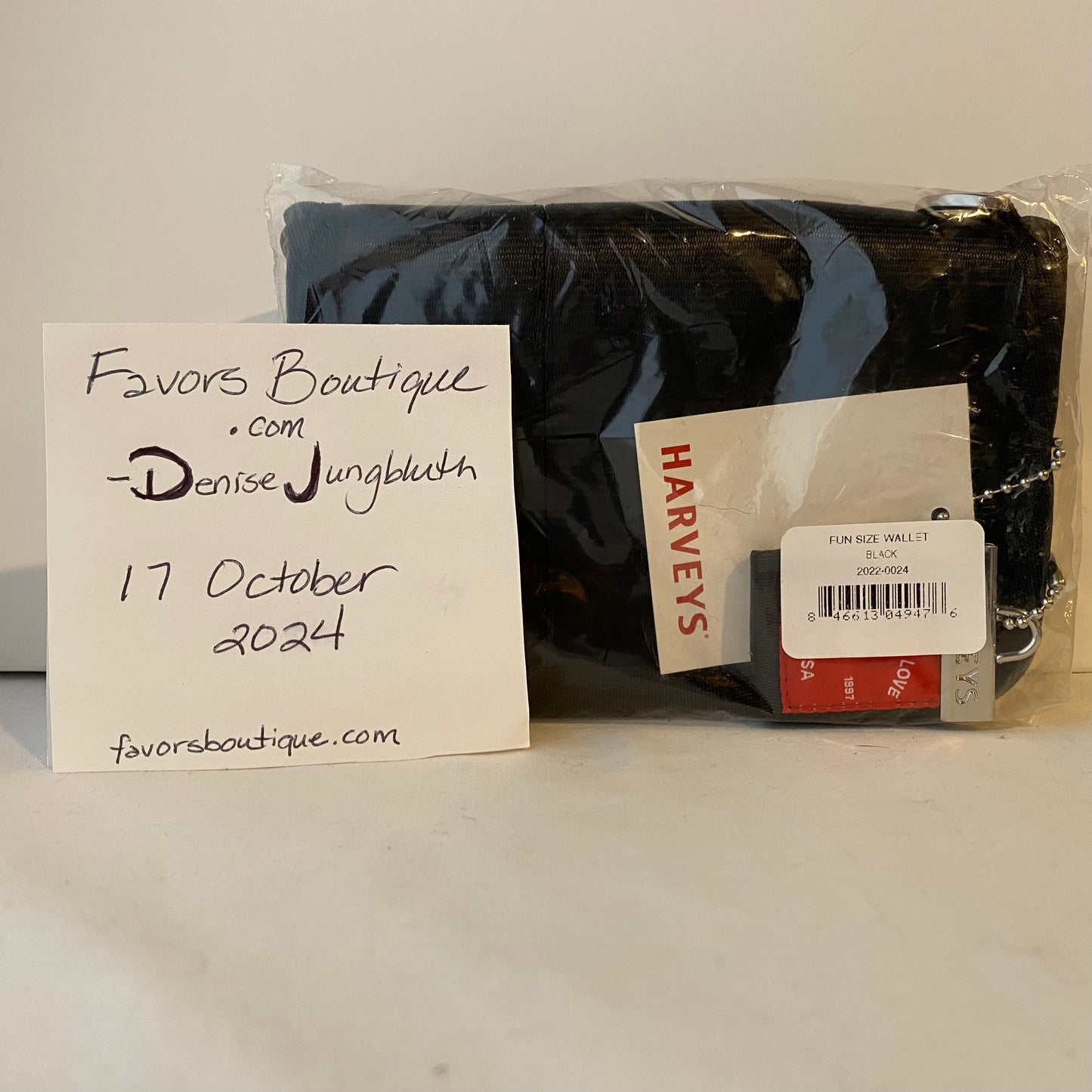 Harveys - Fun Size Wallet / Black - New