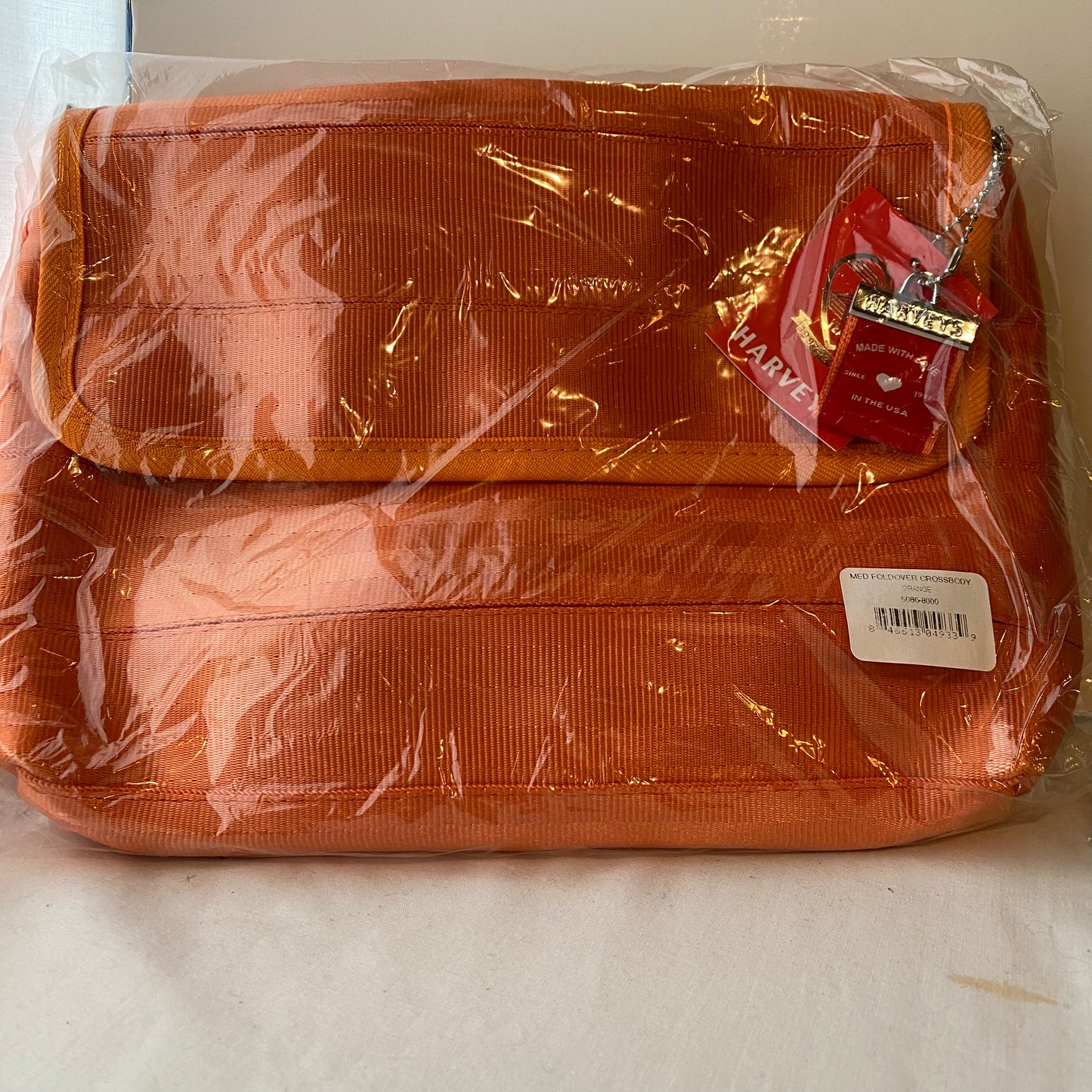Harveys - Medium Foldover Crossbody / Orange - New