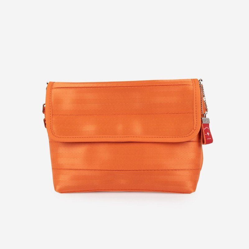 Harveys - Medium Foldover Crossbody / Orange - New